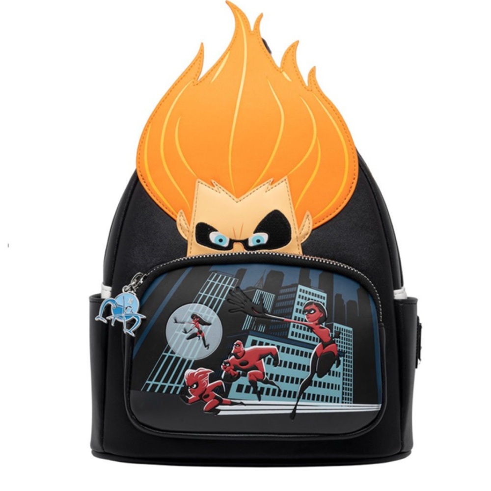Loungefly Disney Pixar The Incredibles Villains Scene Syndrome Mini Backpack NWT